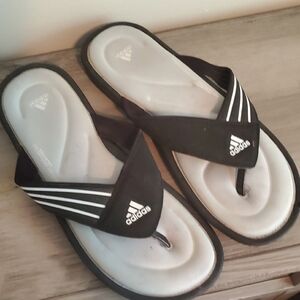 Adidas Black and White FitFOAM Sandals